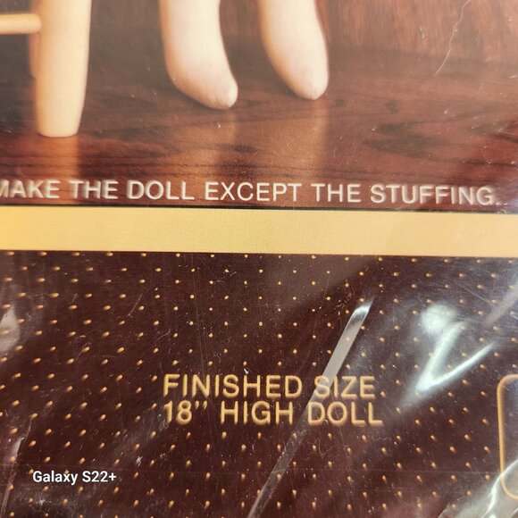 Sunset Stitchery Emily Doll Kit 2867 18" Doll DIY Craft Kit - Picture 2 of 7